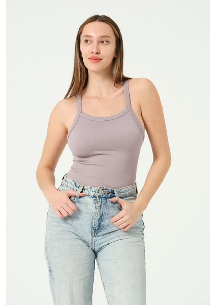 Kadın Bel Korseli Crop Top Seamless