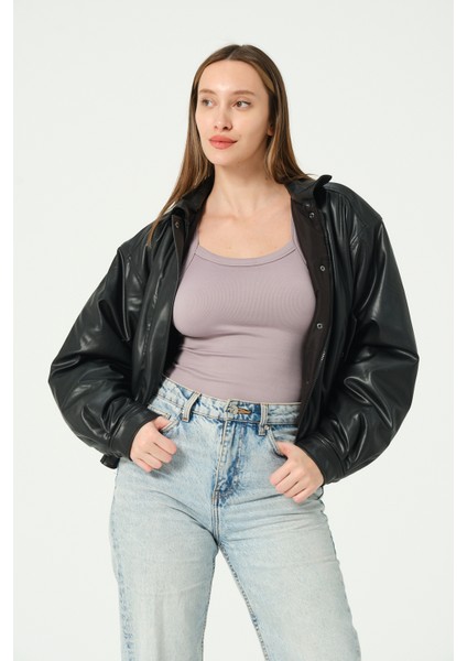 Kadın Bel Korseli Crop Top Seamless