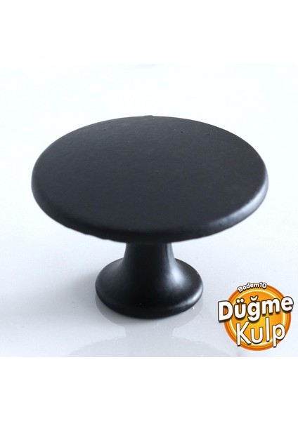 Daire Düz Kulp Düğme Mat Siyah Mobilya Mutfak Dolabı Çekmece Dolap Kulpları Kapak Kulpu Metal