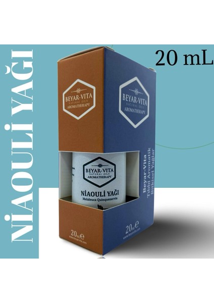 Beyar Vita Niaouli Yağı 20ml, Saf, Karışımsız Nioli Uçucu Yağı