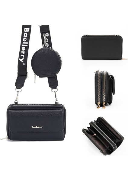 Yeni Stil Kadın Çakıllı Crossbody Çanta Mektup Omuz Askısı Fermuarlı Tek Omuz Kayınvalide Çantası (Yurt Dışından)