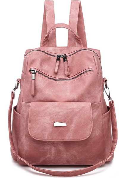 Backpack Sırt Çantası Kadın Kore Versiyonu Büyük Kapasiteli Bayan Sırt Çantası Omuz Çantası (Yurt Dışından)