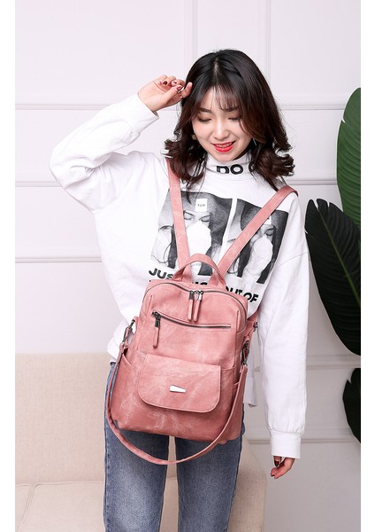 Backpack Sırt Çantası Kadın Kore Versiyonu Büyük Kapasiteli Bayan Sırt Çantası Omuz Çantası (Yurt Dışından) fiyatları