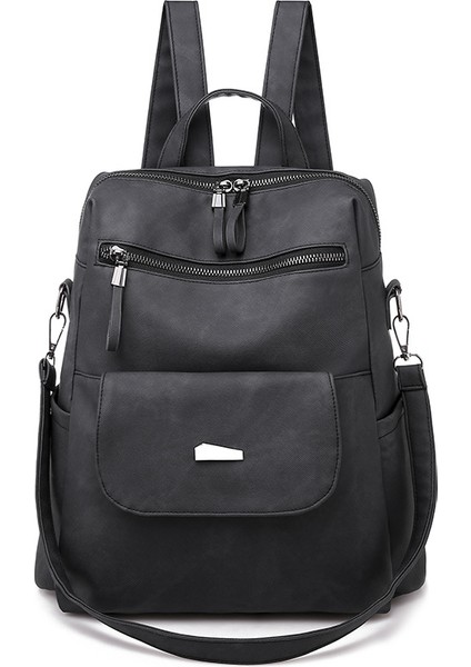 Backpack Sırt Çantası Kadın Kore Versiyonu Büyük Kapasiteli Bayan Sırt Çantası Omuz Çantası (Yurt Dışından)
