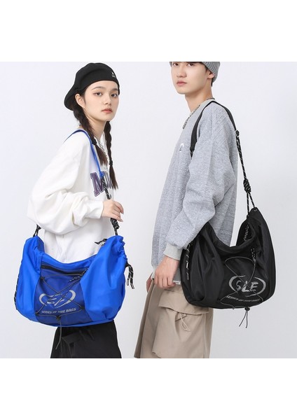 2024 Yeni Çift Crossbody Çanta Sokak Trendi Omuz Çantası Düz Renk Omuz Çantası Su Geçirmez Omuz Çantası (Yurt Dışından) modelleri