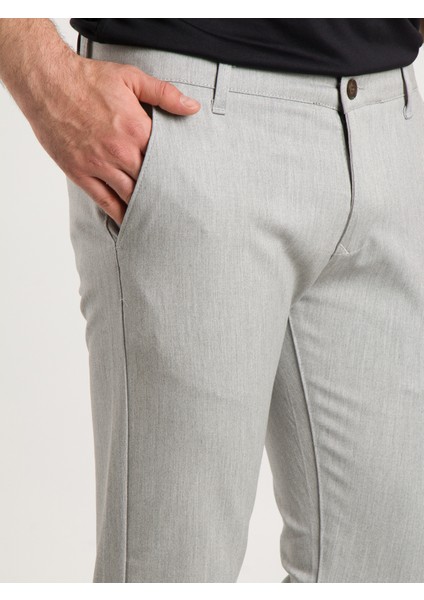 Erkek Açık Gri Kanvas Keten Pantolon fiyatları