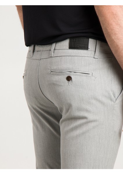 Erkek Açık Gri Kanvas Keten Pantolon modelleri