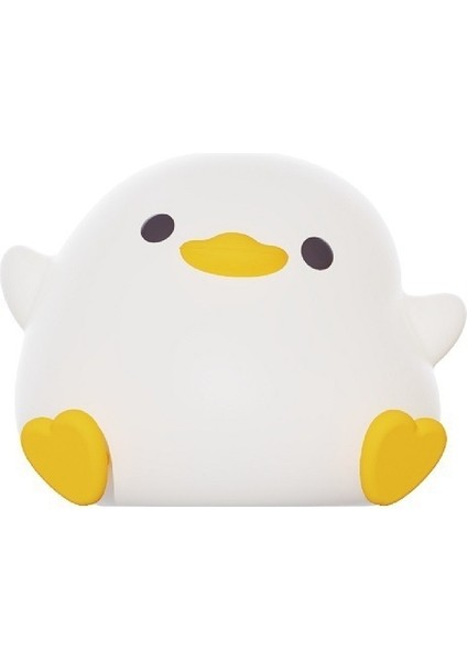 Çocuk Odası Başucu Bere Ördek Silikon Gece Lambası USB Şarj Uyku Zamanlayıcısı Pat Işık Yumuşak Işık Besleme Lambası (Yurt Dışından)