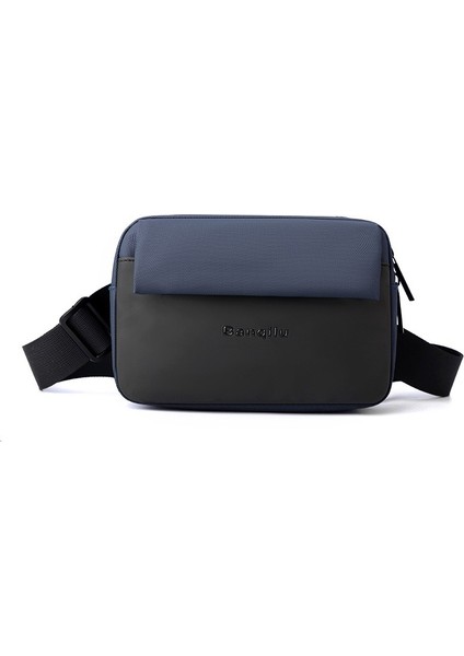 Basit Erkek Crossbody Çanta Iş Rahat Büyük Kapasiteli Askılı Çanta Naylon Crossbody Küçük Sırt Çantası (Yurt Dışından)