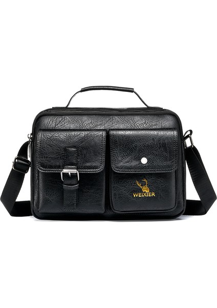 Büyük Kapasiteli Çapraz Çanta, Askılı Çanta, Gündelik Erkek Retro Omuz Çantası (Yurt Dışından)