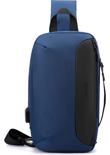 Naylon Su Geçirmez Göğüs Çantası Büyük Kapasiteli Şarj Edilebilir Crossbody Omuz Çantası (Yurt Dışından)