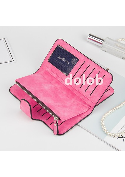 Yeni Cüzdan Kadın Uzun Çoklu Kart Yuvası Tokalı Cüzdan Üç Katlı Fermuarlı Cüzdan (Yurt Dışından) fırsatları