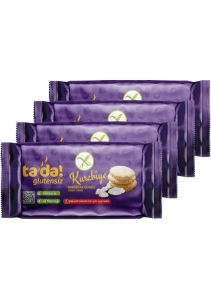 Glutensiz Gluten Free Hindistan Cevizli Kurabiye 100 gr (4 Adet)