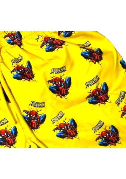 Sedir Çocuk Deniz Şortu Spiderman Örümcek Adam Baskılı Bel Bağlamalı Mayo Şort fiyatları