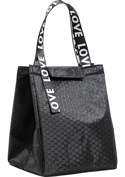 Ruyı Taşınabilir Su Geçirmez Bento Çantası Öğle Yemeği Çantası Alüminyum Folyo Kalınlaştırılmış Yalıtım Çantası Öğle Yemeği Kutusu Çantası (Yurt Dışından)