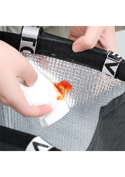 Ruyı Taşınabilir Su Geçirmez Bento Çantası Öğle Yemeği Çantası Alüminyum Folyo Kalınlaştırılmış Yalıtım Çantası Öğle Yemeği Kutusu Çantası (Yurt Dışından) fırsatları