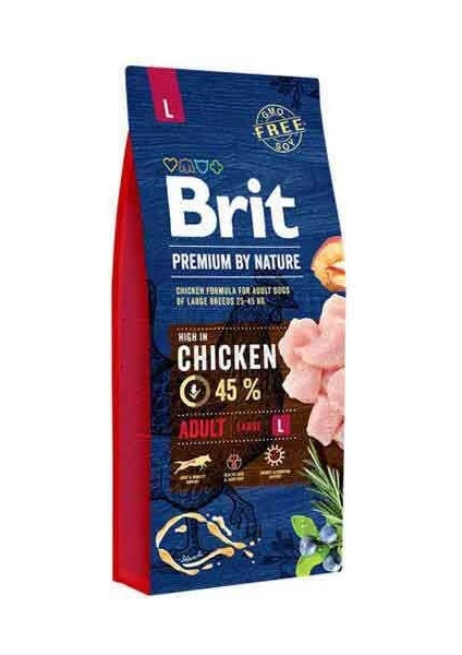 Brit Care Premium Nature Büyük Irk Tavuklu Yetişkin Köpek Maması 15 Kg