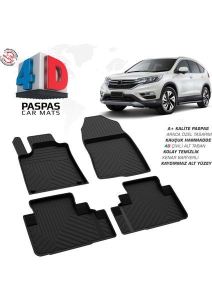 Honda Cr-V 5 - 4d Havuzlu Paspas 2019-2022 Arası