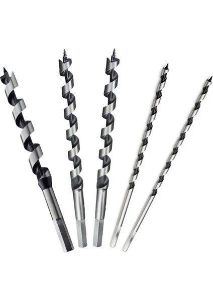 5 Adet 230MM Hex Shank Ekstra Uzun Nokta Büküm Ahşap Matkap Uçları Seti Ağaç Işleme Büküm Matkap Ucu Araç Seti 6 8 10 12 14MM (Yurt Dışından)