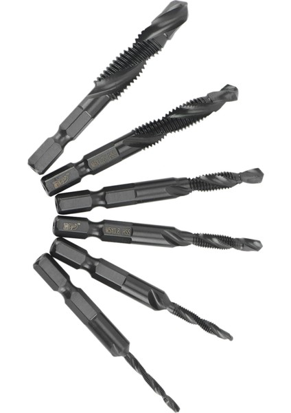 Adet Matkap Dokunun Uç Seti Hss Matkap ve Dokunun Ucu Seti Vida Dokunarak Ucu Aracı Hex Shank Takım Kiti Metrik Konu M3- M10 (Yurt Dışından)