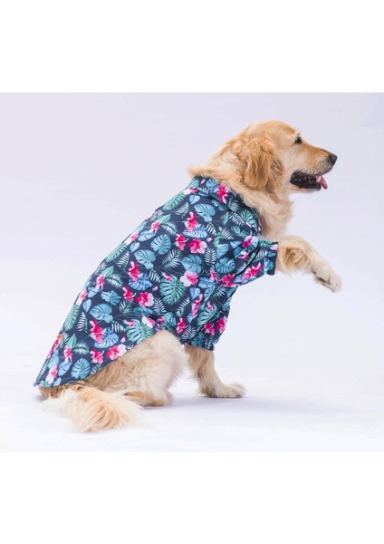 Floral Orta ve Büyük Irk Köpek Gömleği - Köpek Kıyafeti (15 kg-45 kg) modelleri