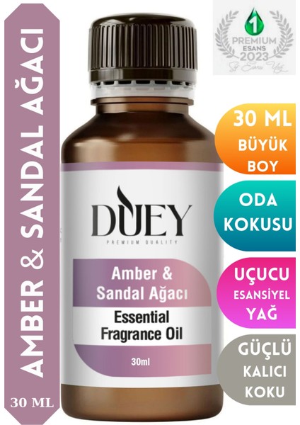Amber&sandal Uçucu 30 ml Buhurdanlık Yağı Difüzör Esansı Oda Kokusu Hava Nemlendirici