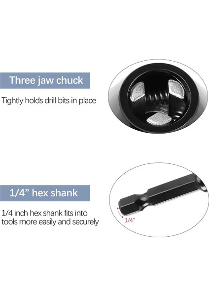 3 Adet 1/4 Inç Altıgen Şaft Anahtarsız Matkap Aynası Hızlı Değişim Adaptörü Dönüştürücü Darbeli Matkap Uçları, Elektrikli Alet Takımı Aksesuarları (Yurt Dışından) modelleri
