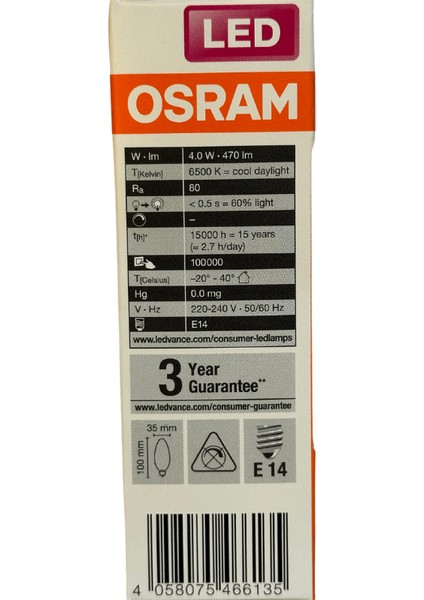 4W (40W) 6500K (Beyaz Işık) E14 Duylu Eski Tip Görünümlü LED Ampul fiyatları