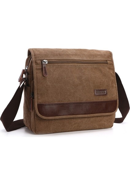 Retro Kanvas Çanta Crossbody Omuz Çantası (Yurt Dışından)