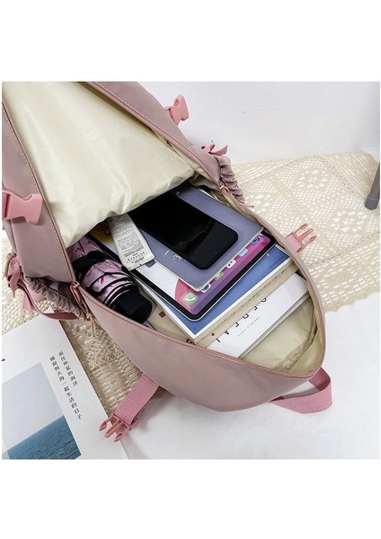 Çok Cepli Ayıcık Figürlü Büyük Kapasiteli Sırt Çantası (Yurt Dışından) modelleri