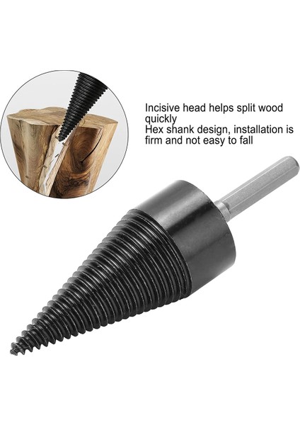 Ahşap Yarma Konisi, Hss Altıgen Saplı Ahşap Matkap Doğrama Bıçağı, Evde, Dış Mekanda, Kampta Yaygın Olarak Kullanılan, 42MM (Yurt Dışından)