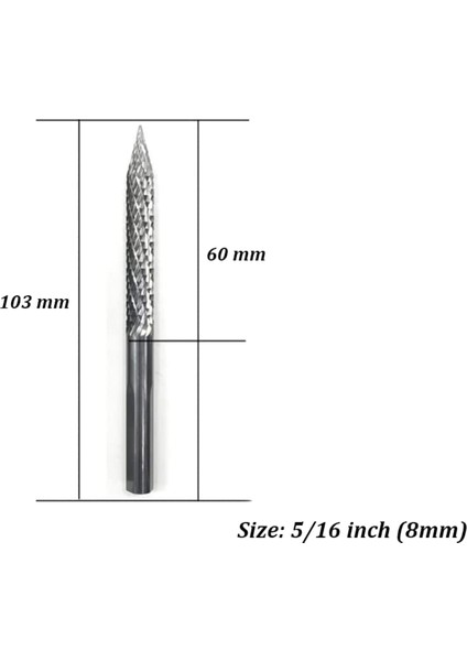 5/16IN 8mm Yüksek Karbür Çelik Çapak Uçları Lastik Raybaları Karbür Kesiciler Döner Dosyalar Raybalar Tel Kesici Lastik Tamir Aracı (Yurt Dışından)