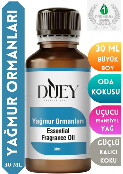 Yağmur Ormanları Uçucu 30 ml Buhurdanlık Yağı Difüzör Esansı Oda Kokusu Hava Nemlendirici