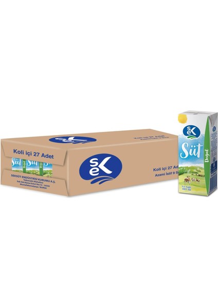 %3 Yağlı Süt 200 ml x 27