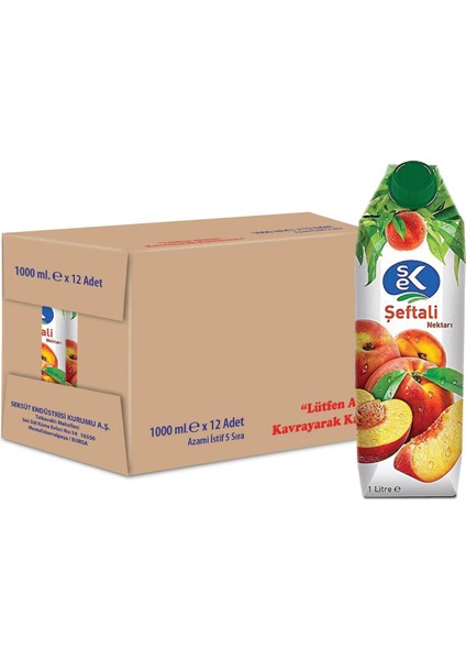 Şeftali Nektarı 1 L x 12