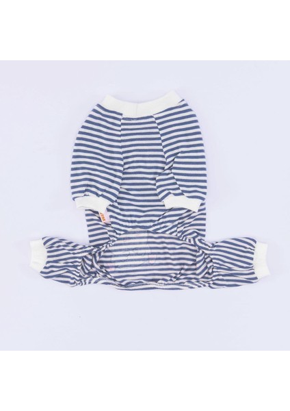 Lacivert Let Me Sleep Kedi Köpek Pijaması - Kedi Köpek Tulumu - Kedi Köpek Kıyafeti indirimleri