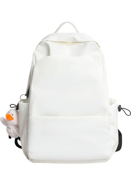 Düz Renkli Evrensel Okul Çantası, Basit Iş Bilgisayarı Çantası, Orman Büyük Kapasiteli Sırt Çantası, Su Geçirmez Lise Öğrencisi Sırt Çantası (Yurt Dışından)