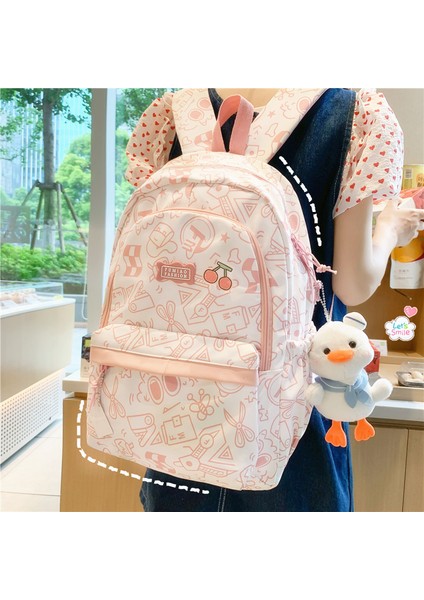 Kızlar Için Okul Çantası, Sevimli, Lise, Ortaokul Öğrencileri, Büyük Kapasiteli, Çok Yönlü Sırt Çantası, Ilkokul Öğrencisi, Basit, Yeni Sırt Çantası (Yurt Dışından)