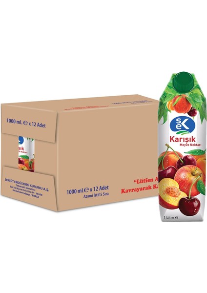 Karışık Meyve Nektarı 1 L x 12 fiyatları
