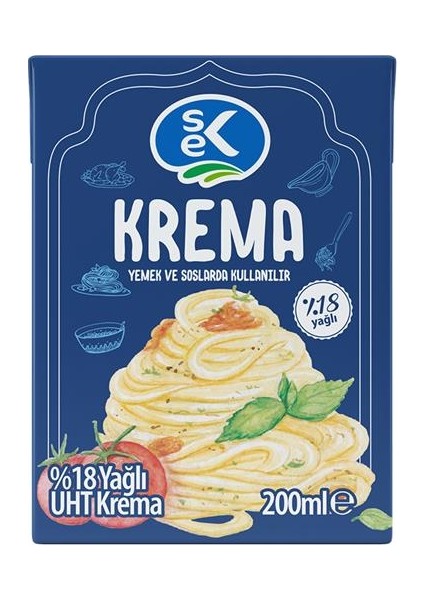 %18 Yağlı Pişirme Kreması 200 ml x 27