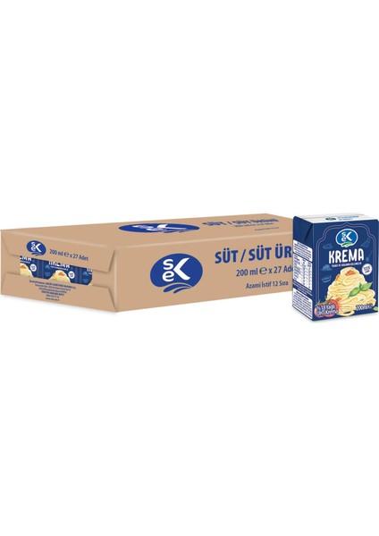 %18 Yağlı Pişirme Kreması 200 ml x 27