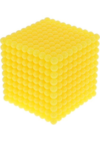 Plastik Bin Boncuk Küp 8 cm Sarı Montessori Matematik Oyuncak Noel Hediyesi (Yurt Dışından)