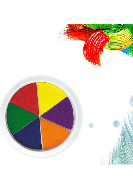 6 Renkli Mürekkep Pedi Damga Dıy Parmak Boyama Grafiti Boyama Oyuncak Zanaat Kart Yapımı Çocuk Öğrenme Eğitim Boyama Oyuncak Hediye (Yurt Dışından)