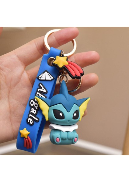 Tomy Pokemon Eevee Anahtarlık Sevimli Pikachu Aksiyon Figürü Anahtarlık Pvc Karikatür Mini Anime Şekilli Kalıp Bebekler Kawaii Çocuk Oyuncakları Hediye (Yurt Dışından)