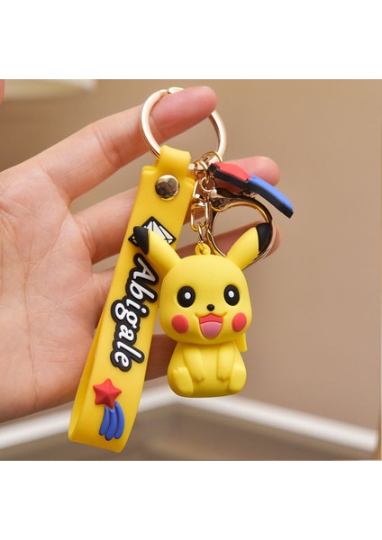 Tomy Pokemon Eevee Anahtarlık Sevimli Pikachu Aksiyon Figürü Anahtarlık Pvc Karikatür Mini Anime Şekilli Kalıp Bebekler Kawaii Çocuk Oyuncakları Hediye (Yurt Dışından) modelleri