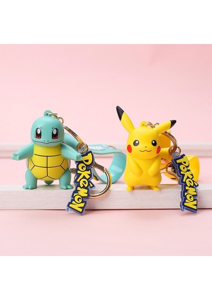 Takara Tomy Pokemon Şekil Anahtarlık Pikachu Anahtarlık Karikatür Anime Aksiyon Modeli Çanta Kolye Süs Araba Aksesuarları Çocuk Oyuncak Hediye (Yurt Dışından) fırsatları