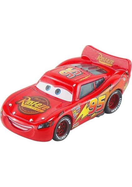 Disney Pixar Arabalar 2 3 No.95 Yıldırım Mcqueen Spor Araba Yarışı 1:55 Mater Jackson Fırtına Araç Metal Çocuk Oyuncak Noel Hediyesi (Yurt Dışından)