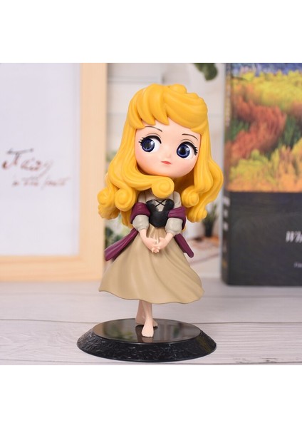 2021 Yenı Q Posket Sevimli Büyük Gözler Aurora Rapunzel Kar Beyaz Elsa Pvc Anime Bebekler Koleksiyon S Versiyonu Model Oyuncak Doğum Günü Hediyesi (Yurt Dışından)