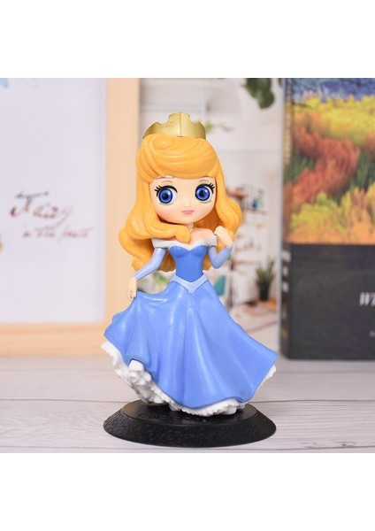 2021 Yenı Q Posket Sevimli Büyük Gözler Aurora Rapunzel Kar Beyaz Elsa Pvc Anime Bebekler Koleksiyon S Versiyonu Model Oyuncak Doğum Günü Hediyesi (Yurt Dışından)