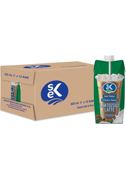 Laktozsuz Latte 330 ml x 12